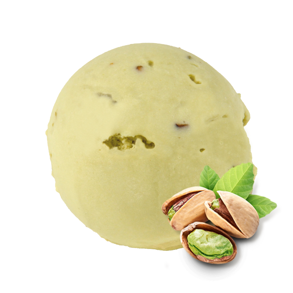 glace Pistaches de Sicile avec éclats - glaces de lyon - made in france