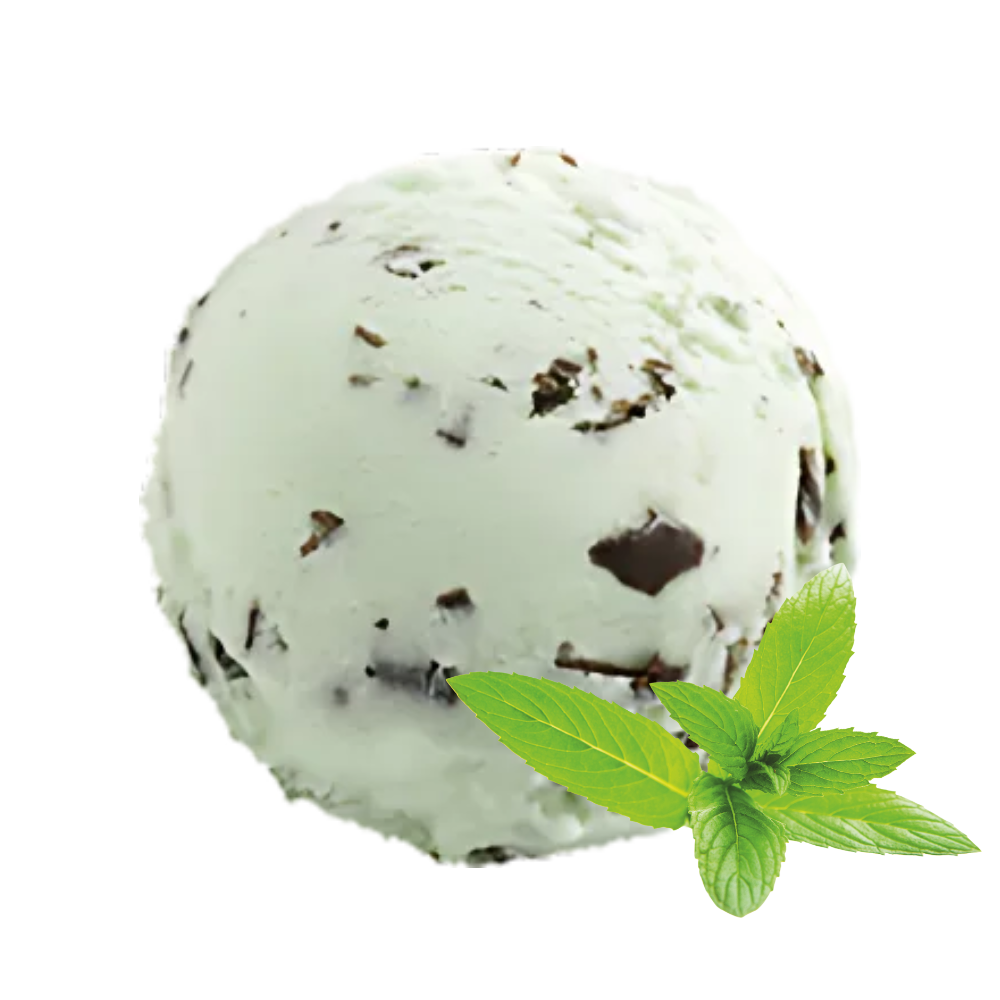 glace menthe et copeaux de chocolat - glaces de lyon - made in france