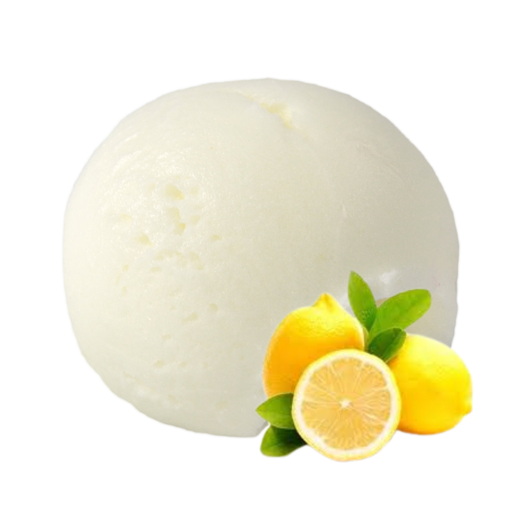 Glace de Lyon - boule de glaces - parfum Citron de Sicile - glace citron - glace fabriquée en France - crème glacée - glace artisanale - made in France - sorbet aux fruits - sorbet plein fruits - glace au fruits